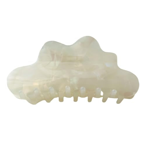 4.1inch Rainbow Colored Hair Clips for Thick Hair Cellulose Acetate Claw Clip Large Non-Slip Grip Clip Hair Accessories Unique Cloud Decorative Hair Claw