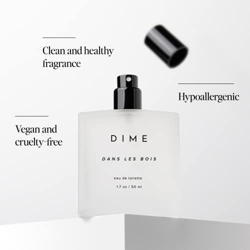 Dime Beauty Perfume Dans Les Bois, 1.7 oz / 50 ml - Feminine and Bold Scent, Hypoallergenic, Clean Perfume, Eau de Toilette For Women