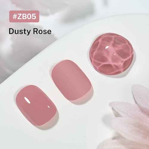 16.5ml Dusty Rose Nail Polish Large Volume Quick Drying Light Pink Nail Polish, Fast Drying and Long Lasting Color Nail Art DIY Home Manicure Gift for Women