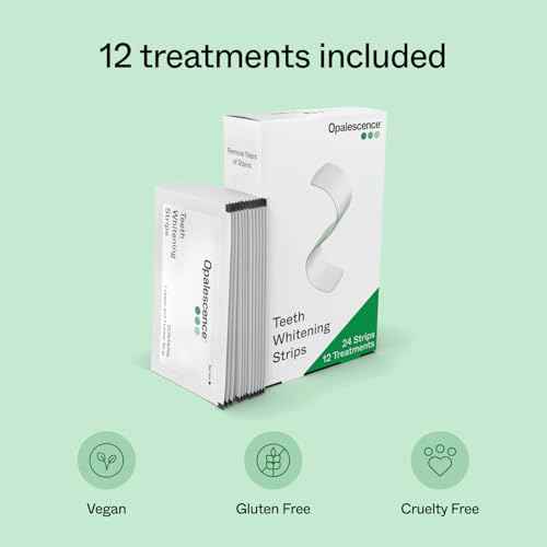 Opalescence Teeth Whitening Strips (12 Treatments) Hydrogen Peroxide Formula 10% ? Enamel Safe ? Comfortable Slip Free - Teeth Bleaching - Sensitivity Free - Plus Toothbrush 6050-1T