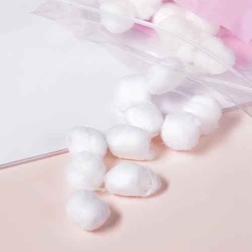 300 Pcs Small White Cotton Balls Makeup Removal Cotton Balls Nail Polish Cotton Balls Essential Oil Cotton Balls Face Cotton Balls for Sensitive Skin and Body Care