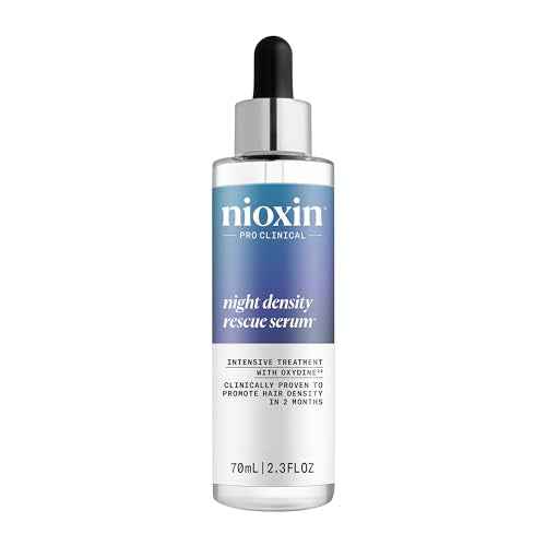 Nioxin Night Density Rescue Serum | Overnight Hair Thickening Serum | Protects Against Hair Breakage | Intensive Treatment with Oxydine | 2.4 Fl oz.