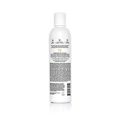 oVertone Haircare Purple Toning Conditioner - Neutralizes Brassiness for Blonde & Platinum Hair - Deeply Hydrating Formula with Shea Butter & Coconut Oil - Vegan, Cruelty-Free, Paraben-Free - 8 oz