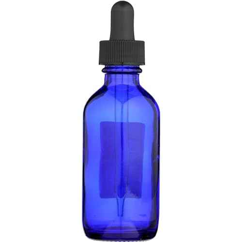 Whole Foods Market, Blue Glass Bottle with Dropper Cap, 2 Fl Oz