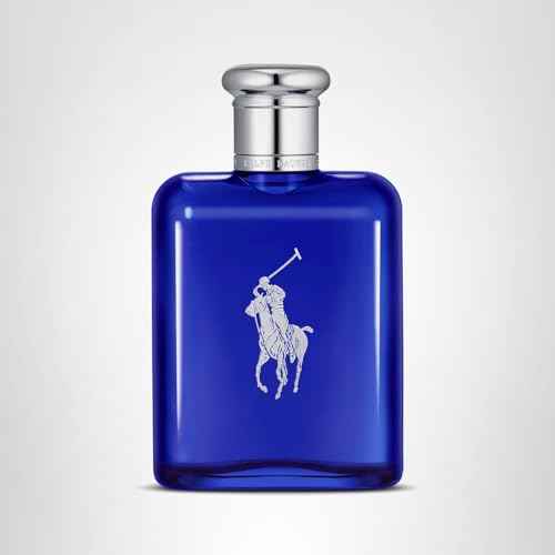 RALPH LAUREN FRAGRANCES Polo Blue - Eau de Toilette - Men's Cologne - Aquatic & Fresh - With Citrus, Sage, and Suede - Medium Intensity - 4.2 Fl Oz