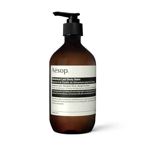 Aesop Geranium Leaf Body Balm | Skin Softening, Hydrating Body Balm | Nut Oils, Geranium Leaf and Citrus Extracts | 16.9oz / 500mL
