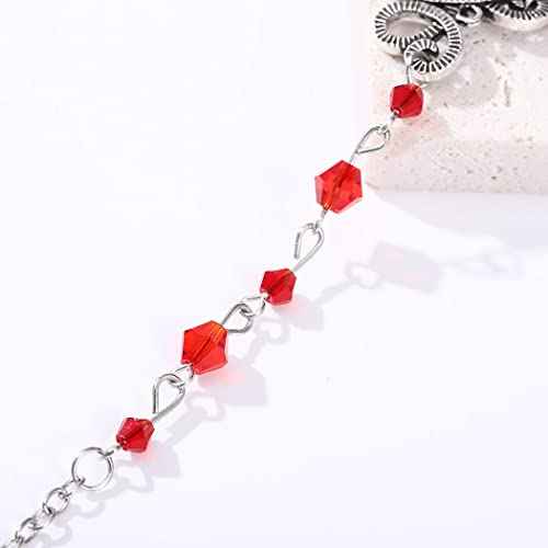 Ursumy Halloween Head Chain with Designed Crytal Pendant Headpieces Vintage Head Jewelry Hair Accessories for Women