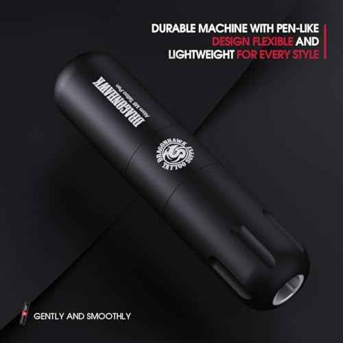 DRAGONHAWK Wireless Tattoo Machine Beginner Complete Kit Rotary Pen 50Pcs Cartridges Needles Color Inks Battery Power Supply 375DC