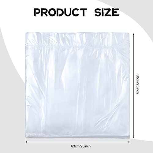 100 Pcs Disposable Foot Tub Liner Portable Bath Bags Plastic Pedicure Spa Bags Thin Large Foot Bath Liners Disposable Spa Hotel Home Use, 25 x 23 Inches