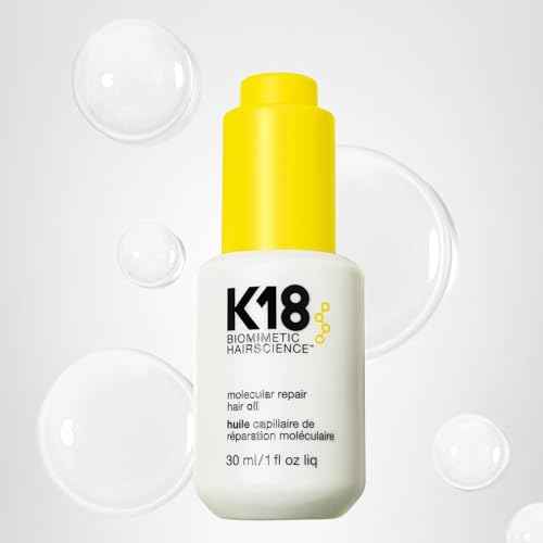 K18 Molecular Repair Hair Oil, Weightless Oil for Stronger, Healthier Hair, Suitable For All Hair Types, 1 Fl Oz