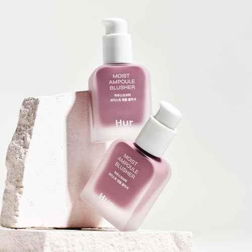 House of Hur Moist Ampoule Blusher with 50% Moisture Essence | Hydrating & Long-Lasting Blush | 0.68fl.oz (9 Shades) - Lavender Flush