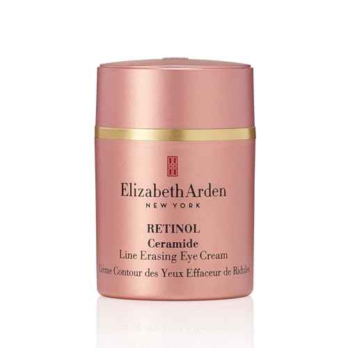 Elizabeth Arden Retinol Ceramide, Fine Line and Wrinkle Erasing Eye Cream with Anti-Aging Skin Care with Vitamin E, Hyaluronic Acid & Niacinamide, 0.5