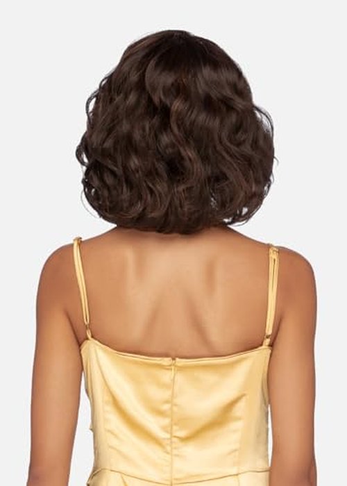 Vivica A. Fox HMBL-JARITA, Handmade & Hand-tied Wig with HD LACE, Supreme Human Hair Blend, Color 1B Off Black