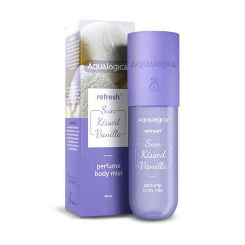 Aqualogica Vanilla Perfume Body Mist | Sweet & Warm Long-Lasting Fragrance with Zemea & Hyaluronic Acid | Refreshing & Lightweight Mist for Women 5.07 Fl Oz/150 ml