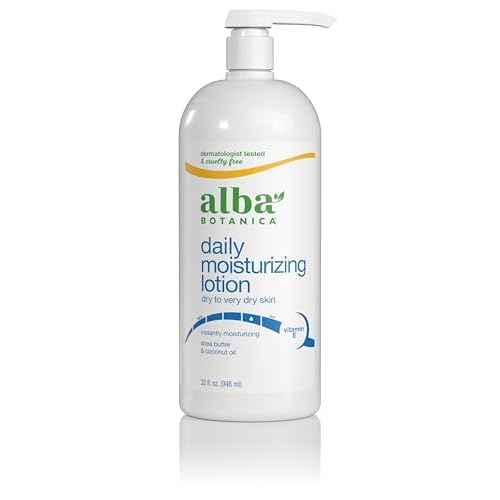 Alba Botanica Daily Moisturizing Lotion, Dry to Very Dry Skin, with Shea Butter and Coconut Oil, 32 Oz (Packaging May Vary)