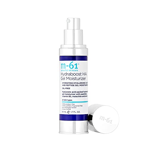 m-61 Hydraboost HA Gel Moisturizer | Oil-Free, Lightweight Gel Moisturizer With Hyaluronic Acid, Vitamin B5, Aloe. Cooling, Light Hydration. For All Skin Types - 1.7 Fl Oz
