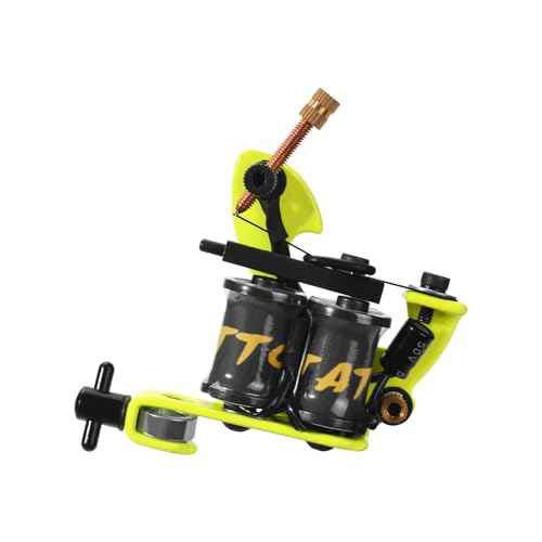 ATOMUS Liner Coil Tattoo Machine 8 Wrap Iron Frame Tattoo Gun for Line Work Cast Iron Body Low Noise Tattoo Beginner Artist Tool