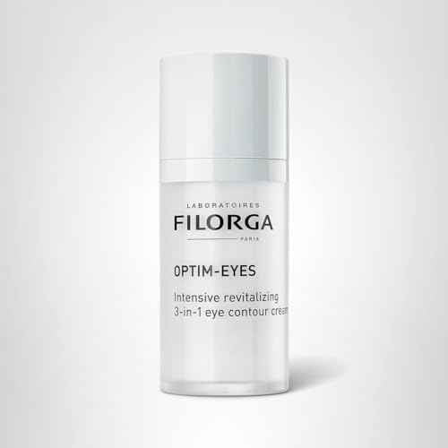 Filorga Optim-Eyes Eye Cream, Revitalizing 3-in-1 Skin Treatment for Rapid Reduction of Dark Circles, Wrinkles & Puffiness Around the Eyes, 0.5 fl. oz.