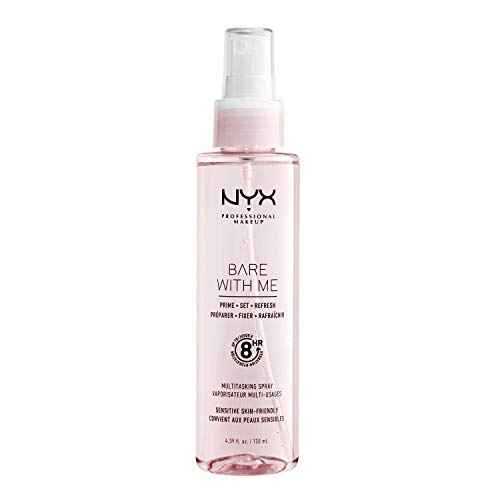 NYX PROFESSIONAL MAKEUP Bare With Me Multitasking Face Primer & Makeup Setting Spray, Hydrating Face Mist for up to 8HR Wear, Long-Lasting, Vegan Formula