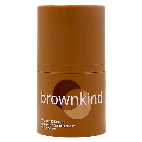 brownkind Vitamin C Serum – Lightweight, Fast-Absorbing Formula for Melanin-Rich Skin, Enhances Radiance, Dermatologist-Designed, 30ml