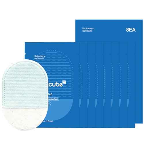 Zero Pore Peel Pads (8ea) | Smoothing Mitt for Face & Body | Rice Extract, Natural AHA & Panthenol | Double-Sided Organic Cotton & Microfiber Pads | Polish for Smooth, Clear Skin | Korean Skin Care