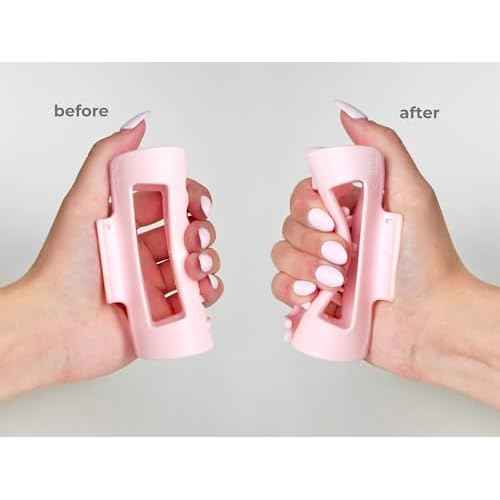 The Original Mello Hair Claw Clip Squishy Claw Clip (Pink, Medium) Made in Korea