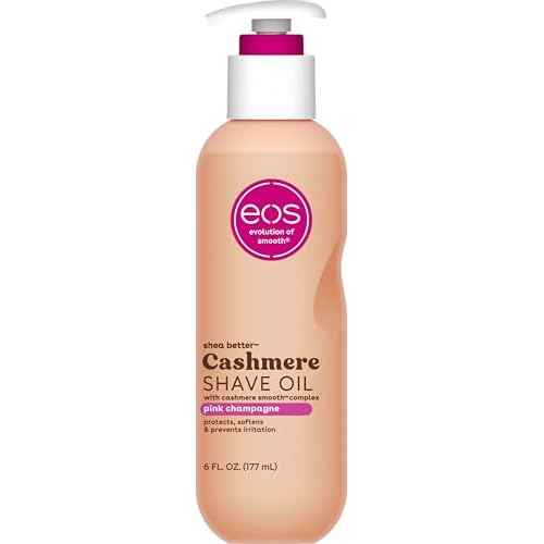 eos Cashmere Shave Oil Pink Champagne Moisturizing Soothes Prevents Irritation Razor Burn Bikini Area Approved 6 fl oz