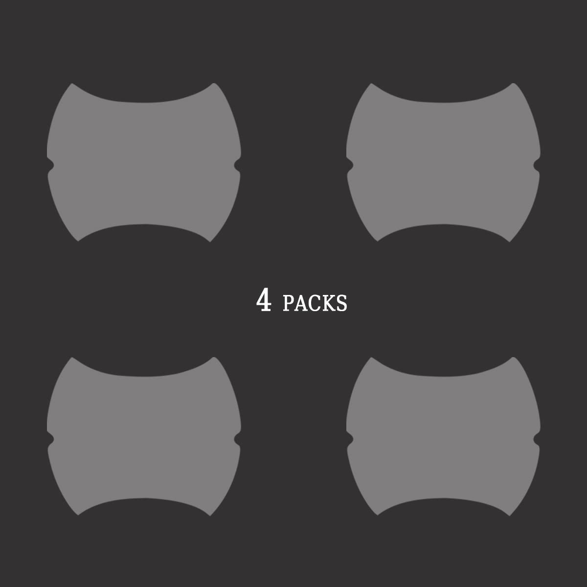 4PCS Carbon Fiber Car Door Handle Protectors, Universal Anti-Scratch Guard Stickers Fit Most Cars