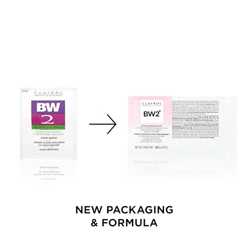 Clairol Professional BW2+ Extra Strength Powder Lightener, Up to 9 Levels of Lift for Hair Highlights & Lightening