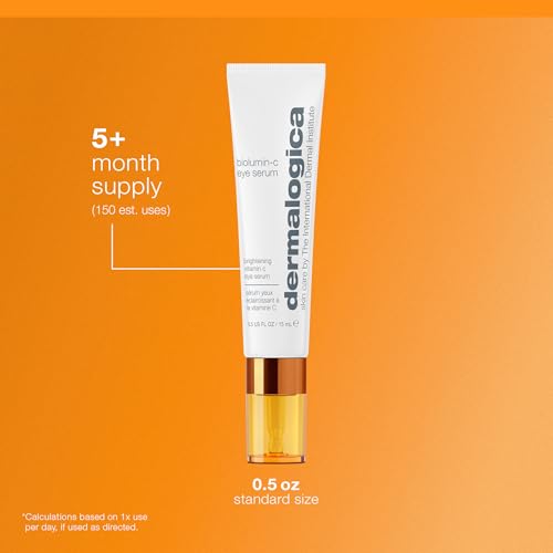 Dermalogica Biolumin-C Eye Serum with Vitamin C, Brightens Eye Area, Reduces Appearance of Fine Lines and Wrinkles For Smooth Skin, 0.5 fl oz
