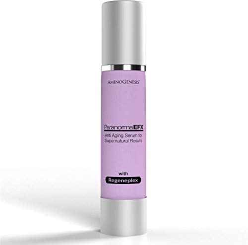 AminoGenesis ParanormalEFX Advanced Anti-Aging Rejuvenating Super Serum 2 oz (Sun Damage, Collagen, Elastin Boosting w/Vitamins A, E, D, Tremella Mushroom Extract, Synthe'6 & Selaginella Lepidophylla)