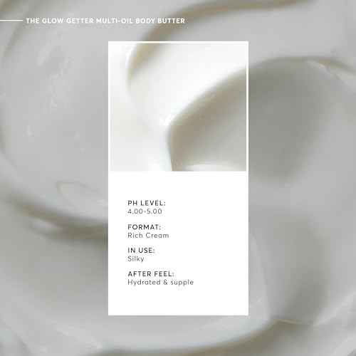 Naturium The Glow Getter Whipped Multi-Oil Body Butter, Firming Cream & Body Moisturizer with Shea Butter, 7.7 fl oz