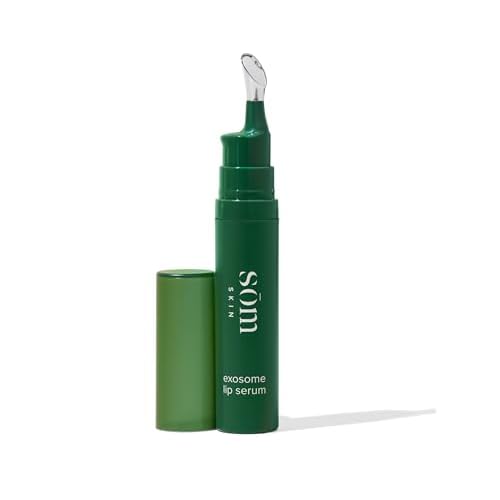 Exosome Lip Serum | Hydrating & Anti-Aging Lip Formula, Reduces Fine Lines & Wrinkles, Microbead Exfoliation, Plumps & Nourishes