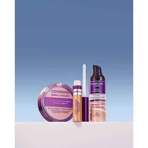 Covergirl Simply Ageless Instant Wrinkle Blurring Pressed Powder, Buff Beige, 0.39 Oz.