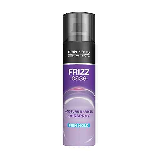 John Frieda Frizz Ease Moisture Barrier Hairspray, Firm Hold Hairspray, Seals Out Moisture, Blocks Frizz, Protects Against Heat, and Keeps Hair Straight with Long-Lasting Hold, 12 Oz