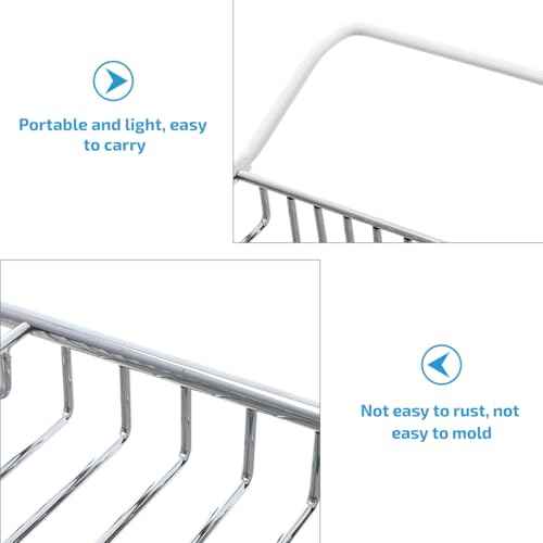Cabilock Bathtub Tray - Stainless Steel Shower Tray, Expandable Extra Wide Bath Tub Organizer, Over The Tub Shelf Rack for Bathroom Accessories