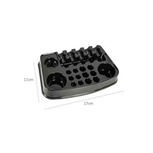 12 Pieces Tattoo Ink Tray Stand Holder Disposable Tattoo Pigment Tray Stand Holder Tattoo Ink Cup Tray Holder Stand Tattoo Cartridge Tray Holder Stand Tattoo Needle Holder Stand Tray, Black