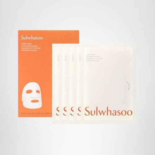 Sulwhasoo First Care Activating Sheet Mask - Korean Sheet Mask for Dry skin, Skin Barrier Strengthening, Visibly Plumps & Hydrates, Reduces Visible Fine Line & Wrinkles, Vitamin C