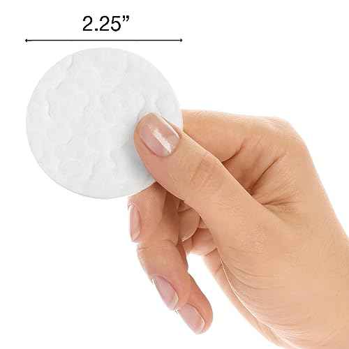 ForPro Professional Collection Premium Cotton Rounds, 100% Cotton, Non-Tearing, Lint-Free, for Cosmetic, Nail, and Personal Use, 2.25", Pack of 6, Counts 600