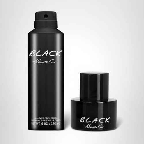 Kenneth Cole Black Eau de Toilette Cologne 2 PC Gift Set for Men