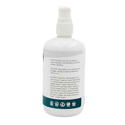 Organic Excellence Hand and Body Therapy All Natural Body Lotion for Women Men Kids - Organic Body Lotion For Dry Skin Rich, Natural Moisturizer For Daily Use, Unscented, Made in USA with Shea Butter