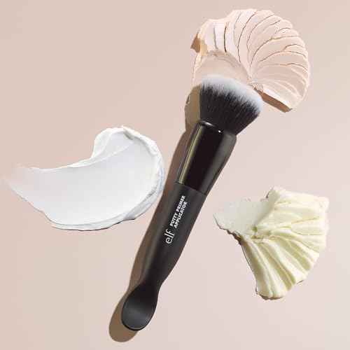 e.l.f. Putty Primer Brush & Applicator, Dual-Ended Makeup Tool For Applying e.l.f. Putty Products, Made With Synthetic Bristles, Vegan & Cruelty-Free