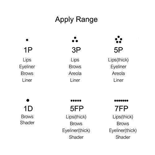 10PCS Disposable Bayonet Tattoo Needles for Permanent Makeup Tattoo Machine Pen J174 (7FP/7F)