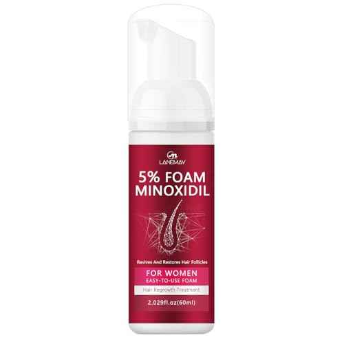 5% Minoxidil Hair Growth Foam - Men and Women Suitable for Hair Thinning Receding Hairline and Hair Loss to Hair Regrowth Get Thicker Fuller Hair for Women and Men