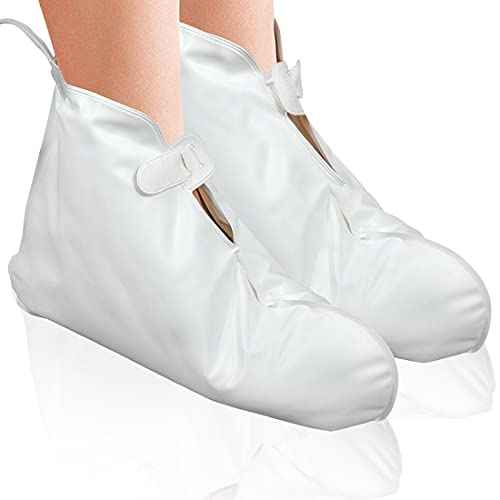 ForPro Professional Collection Premium Heated Booties, Electric Thermal Moisturizing Foot Warmers for Spa Treatments, Dual Temperature Settings, 1-Pair