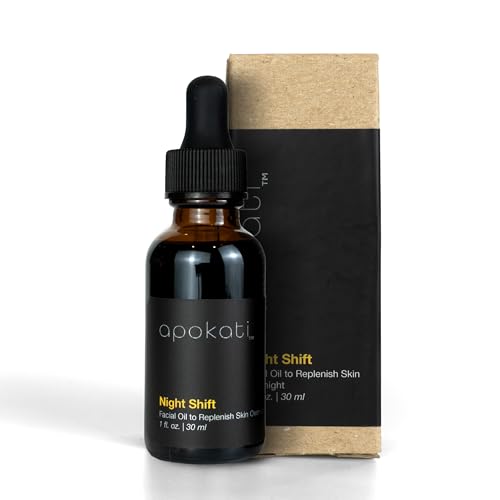 Night Shift Overnight Skin Therapy Face Oil with Tansy, Chamomile and Helichrysum ? Replenishing and Calming Formula for Nighttime Skincare, 30ml