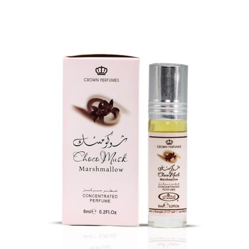 Al-Rehab Choco Musk Marshmallow & Pistachio 6ml (0.2 oz) | Sweet Gourmand Fragrance | Chocolate, Vanilla, Fruity & Nutty Scents | Long-Lasting Roll-On Fragrance Oils (Bundle)