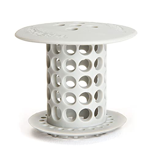 TubShroom the Revolutionary Tub Drain Protector Hair Catcher/Strainer/Snare, Gray (TSGRA454)