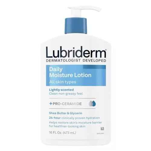 Lubriderm Daily Moisture Hydrating Body and Hand Lotion with Vitamin B5, Non-Greasy, 16 fl Oz, Package may vary