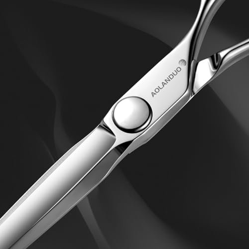 AOLANDUO Professional Hair Cutting Scissors - VG10 Steel Barber Shears, Ergonomic Handle - 1 Count, 6 in